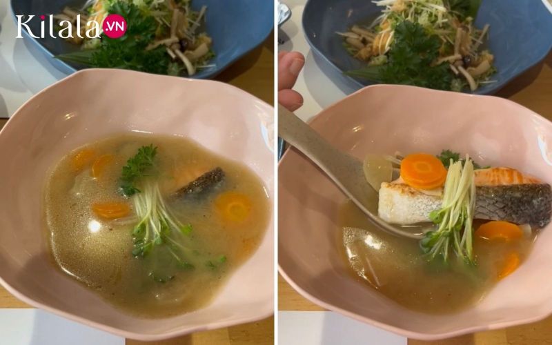 súp miso cá hồi súp miso cá hồi